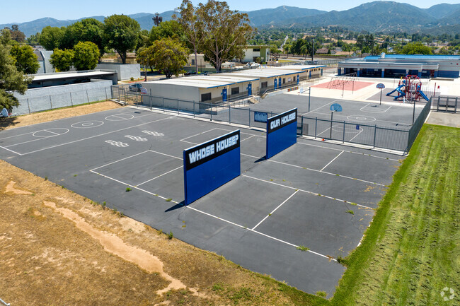 Coronita Elementary School has a large playground in Corona for students.