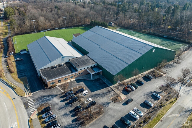 The field house at YSC Academy houses a full-size field for indoor games and practice.