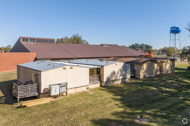 Stokesdale Elementary School has extra classrooms to accommodate overflow.