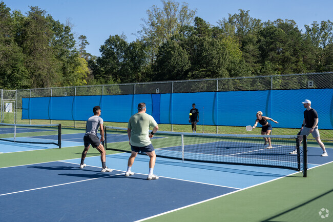 Residents of Huntscroft-New Forestdale love playing pickleball at Shaffner Park.
