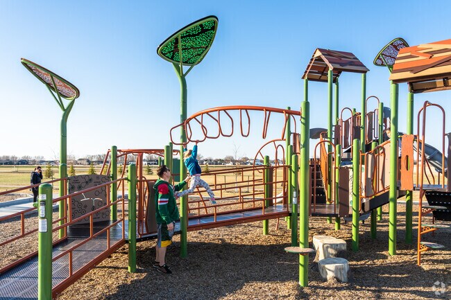There are plenty of challenging obstacles for kids at Hidden Star Park in Cottonwood.