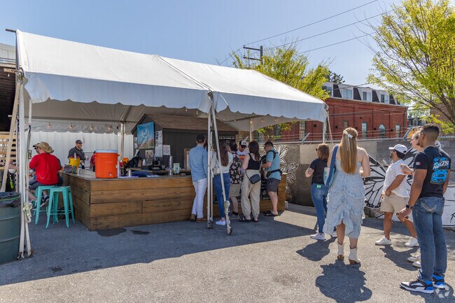 The Warehouse District Beer Garden is open in warmer months in College Park and is a huge draw.