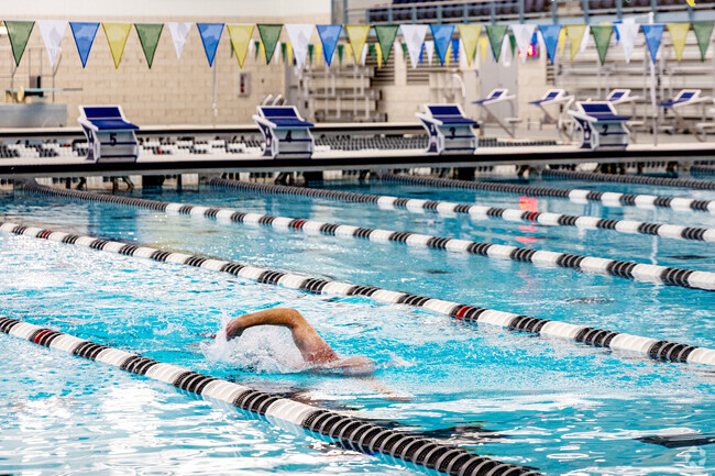 The Hulbert Aquatic Center has lap pools and diving boards available for Pinewood swimmers.