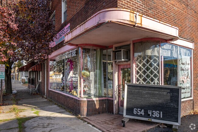 Exeter's charming Carmen's Flowers & Balloon Works, on the business-laden Wyoming Ave.