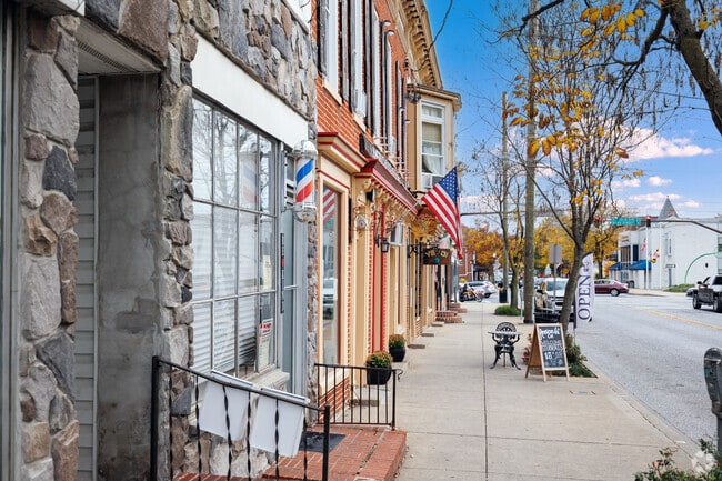 Downtown Westminster has a variety of shops and cafes to peruse.