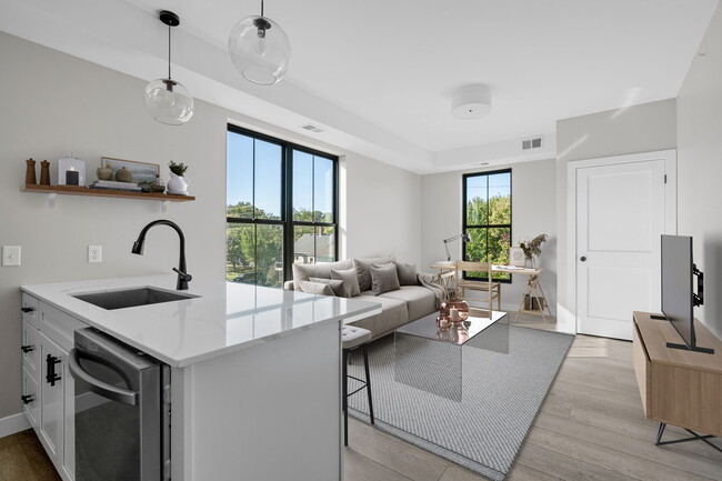 Southwest Corner one bedroom unit - virtually staged