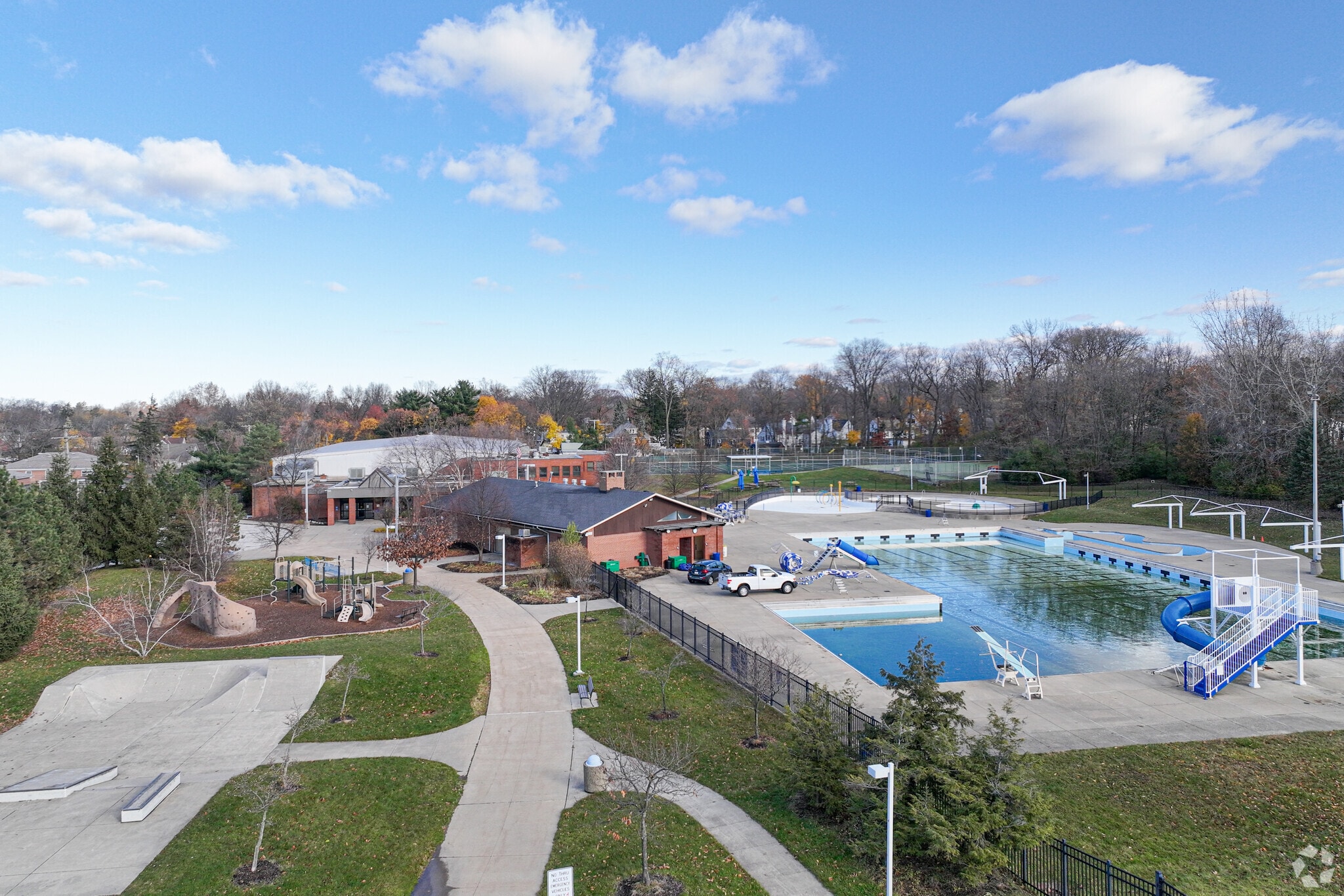 Shaker Heights families can enjoy a swim on a hot summer day, at Thornton Park.