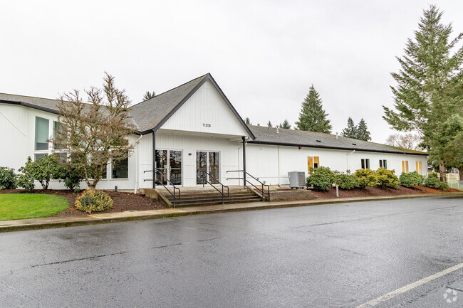 The entrance to the gym at Sonshine Christian Elementary in Vancouver, WA.