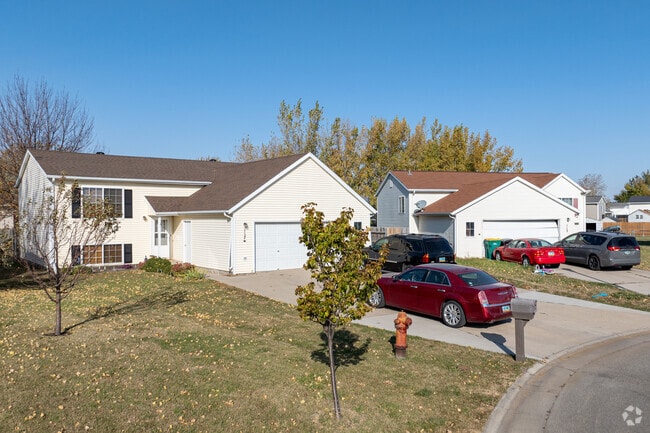 Traditional homes in Pinewood offer ample yard space for families in this West Fargo community.