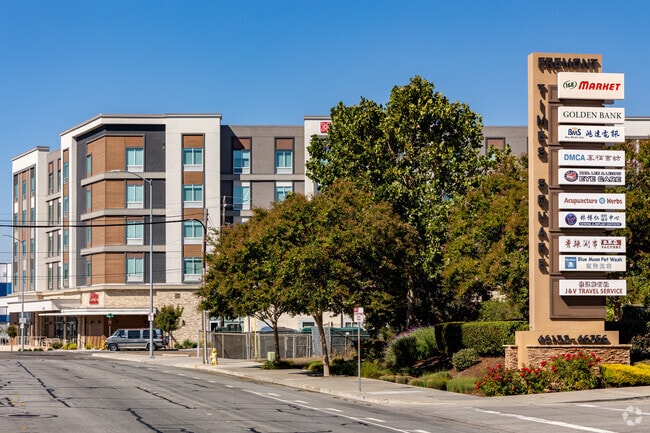 Visit Fremont Times Square in Warm Springs for casual dining and markets.