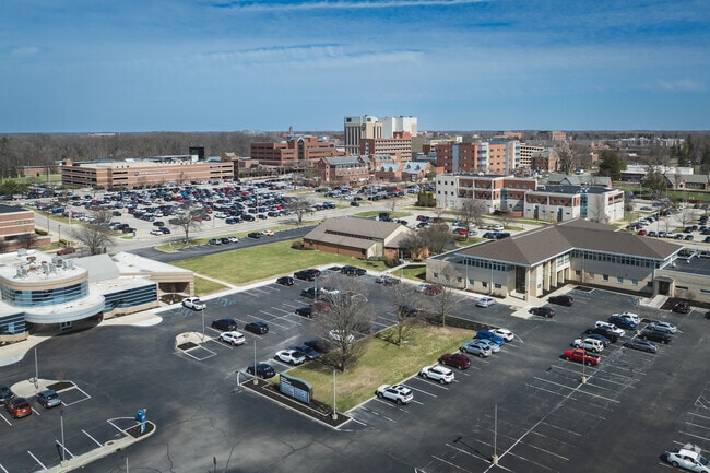 Ball Memorial Hospital is just down University Avenue from neighboring Kenmore.