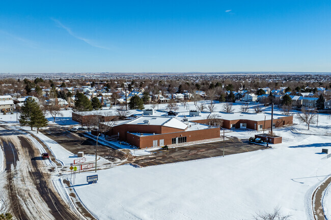 An overview of Tarver Elementary School in Thornton, Colorado.