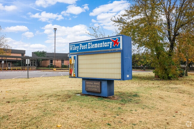 Many students from the surrounding neighborhoods go to Wiley Post Elementary.