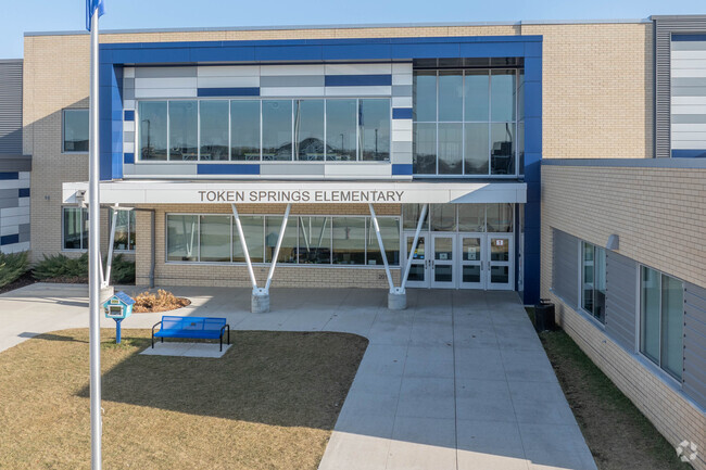 Here is the main entrance toToken Springs Elementary School