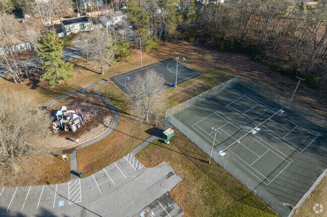 Huntington South Neighborhood Park has a playground, basketball court, and a tennis court for locals to enjoy.