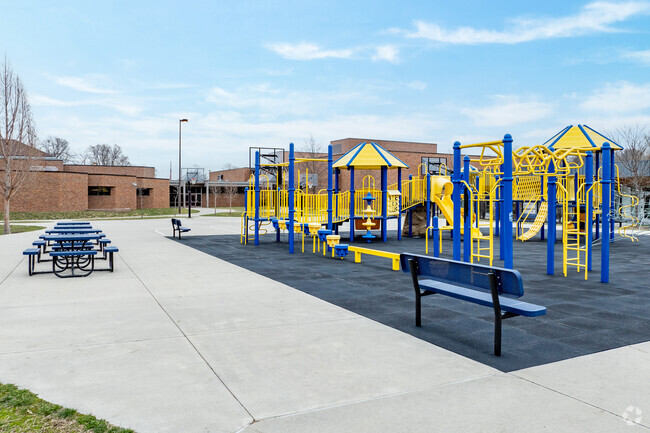 Skinner Elementary School has a large playground.