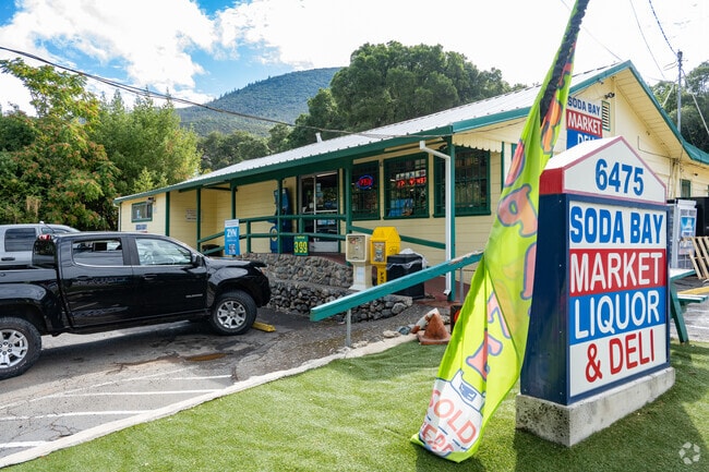 Soda Bay Market is central to the community for supplies and fast food.