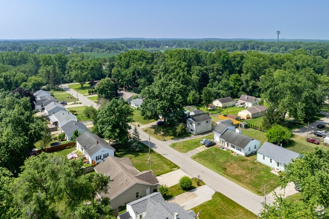 Neatly ordered subdivisions break up the wide forested areas in Summit.