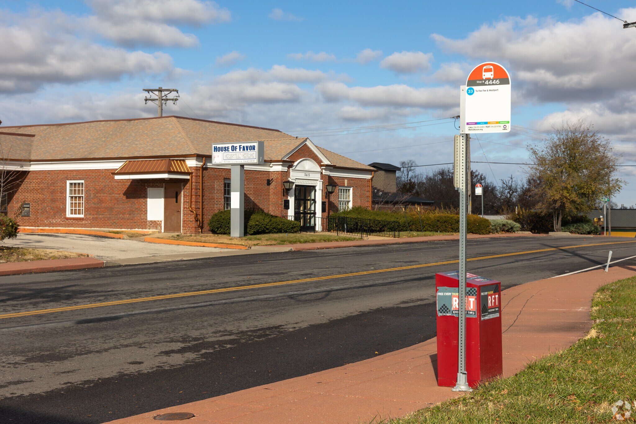 The BiState bus line travels through Charlack.
