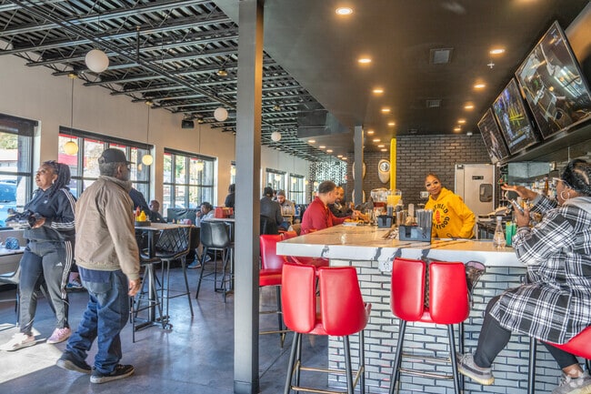 Stop by Bankhead Seafood for local southern cuisine and seafood dishes.