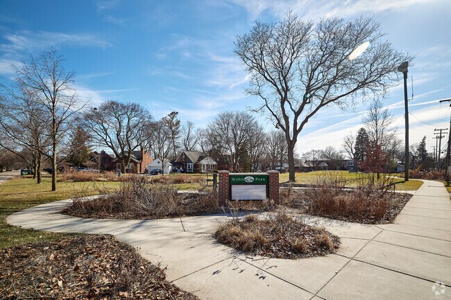 Scotia Park is located in the Huntington Woods neighborhood.