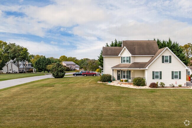 Architectural styles and lot sizes vary in Downsville.