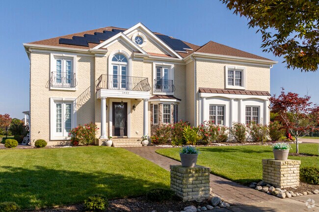 One of the many all brick mansions in the Pungo area of Virginia Beach.