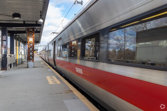 Greens Farms has their very own train station that whisks you to New York City.