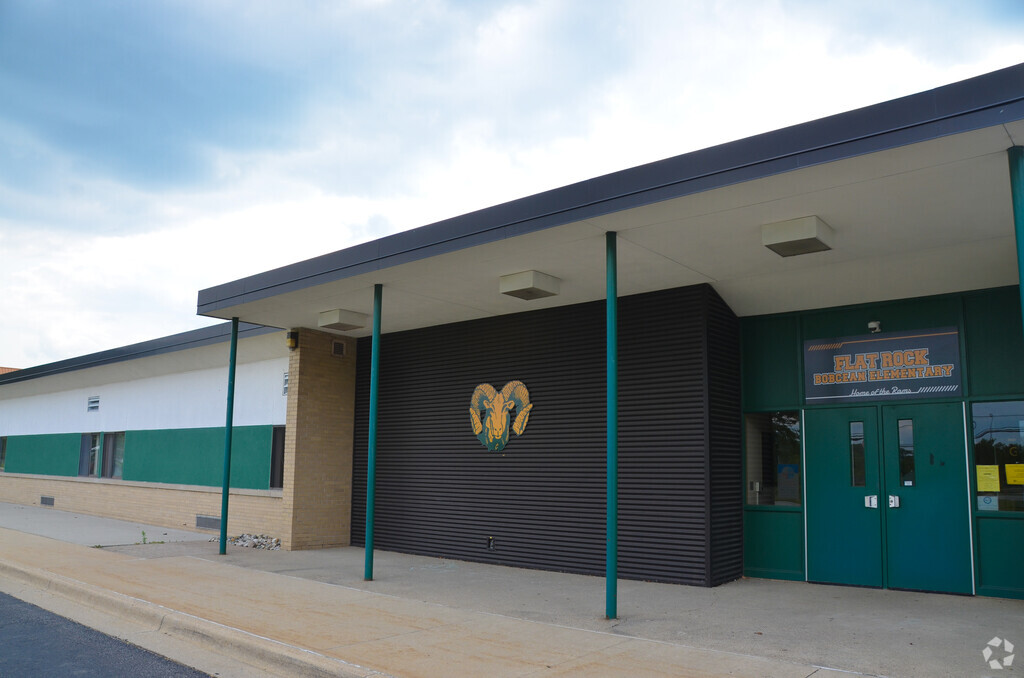 Ethel Bobcean Elementary School building in Flat Rock.