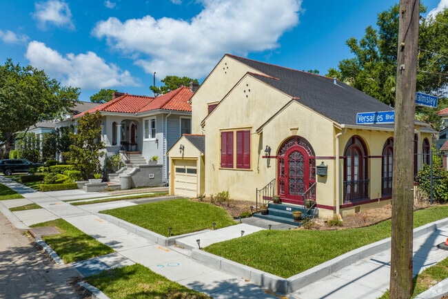 Homes in Marlyville-Fontainebleau feature unique architectural details.