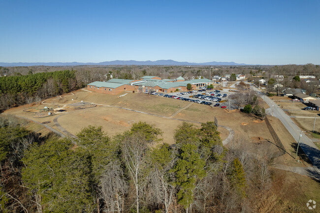 Aerial overview of Crestview Elementary School