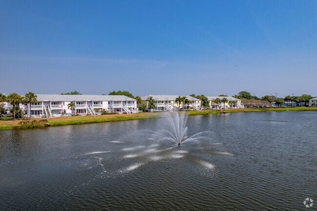 Condo communities are located along the waterfront in the Coquina Key.