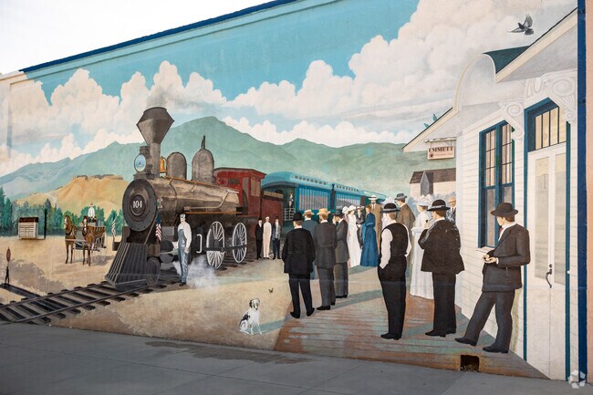 Stroll through downtown Emmet and learn the history of Gem County through artistic murals.