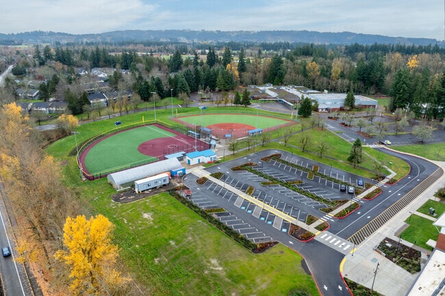 Find ample parking for students at Wilsonville High School on SW Wilsonville Rd in Wilsonville.