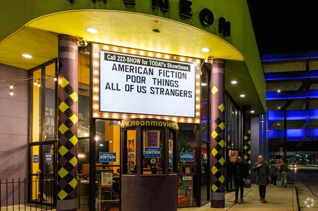 The Neon is a funky independent movie theatre near Webster Station.