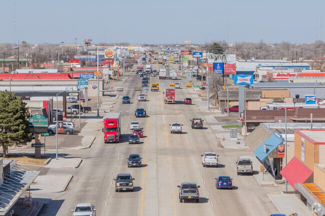Most commercial options in Dumas are along major roads like Dumas Ave and 1st St.