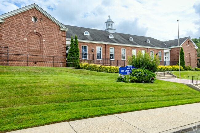 Our Lady of Wisdom Regional School is located on the grounds of the Infant Jesus R.C. Church.