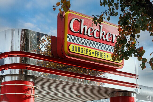 Checkers in Westside Shopping Center serves classic favorites just south of Shipley Hill.