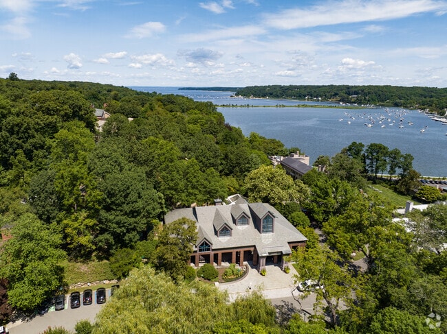 The Laboratory looks out over Cold Spring Harbor in Laurel Hollow.