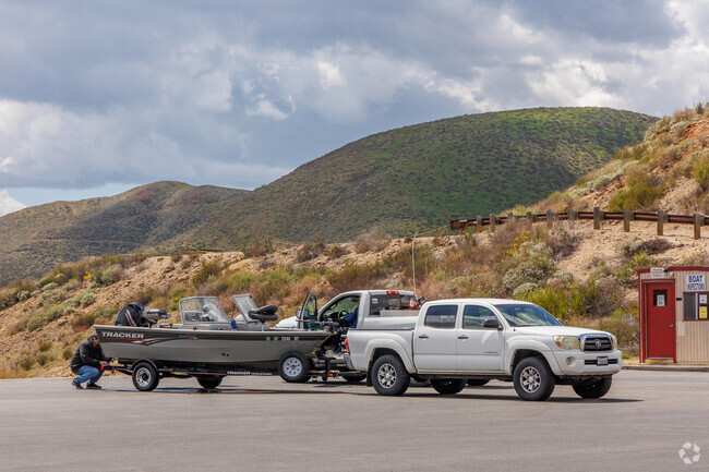 Diamond Valley Lake is just south of Seven Hills and offers boating and fishing.