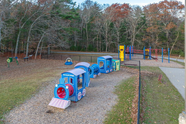 Bring the kids to play on the train at Eames Way Elementary School in Marshfield.