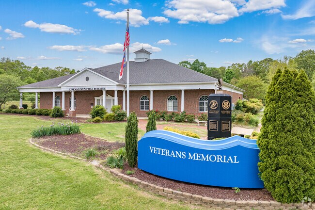 The Veteran Memorial in Pleasant Garden honors fallen heroes.
