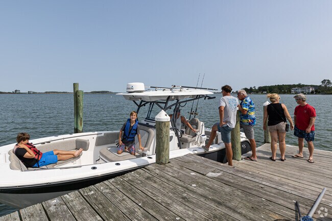 Many places to visit here in St. George Island are accessible by boat with docks. No car needed.