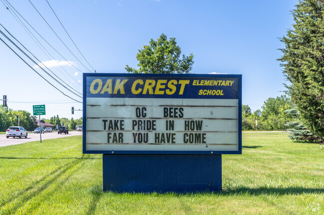 Oak Crest School is a diverse public grade school.