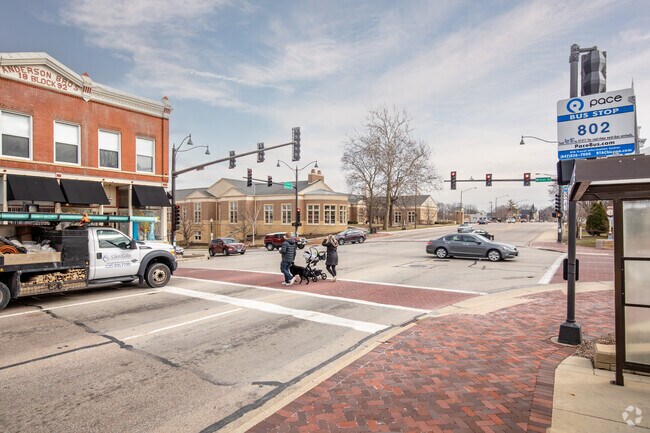 The bus station lies on Lincoln Highway, a major thoroughfare in Batavia.