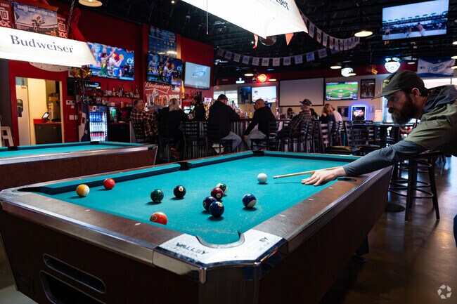 Redzone on Panama features two pool tables to enjoy a game of pool.