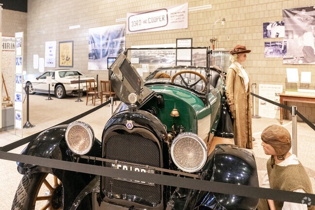 At the Stearns History Museum a Pan automobile hearkens to the halcyon days of Pantown.