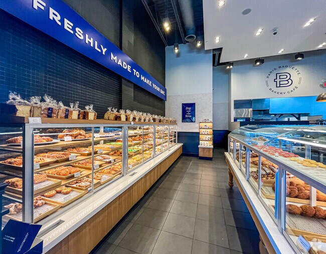 A large display of a wide variety of goodies appeals to customers in Edison.