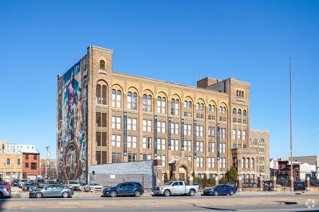 Beautiful old factory buildings have been refurbished and turned into housing in Callowhill.