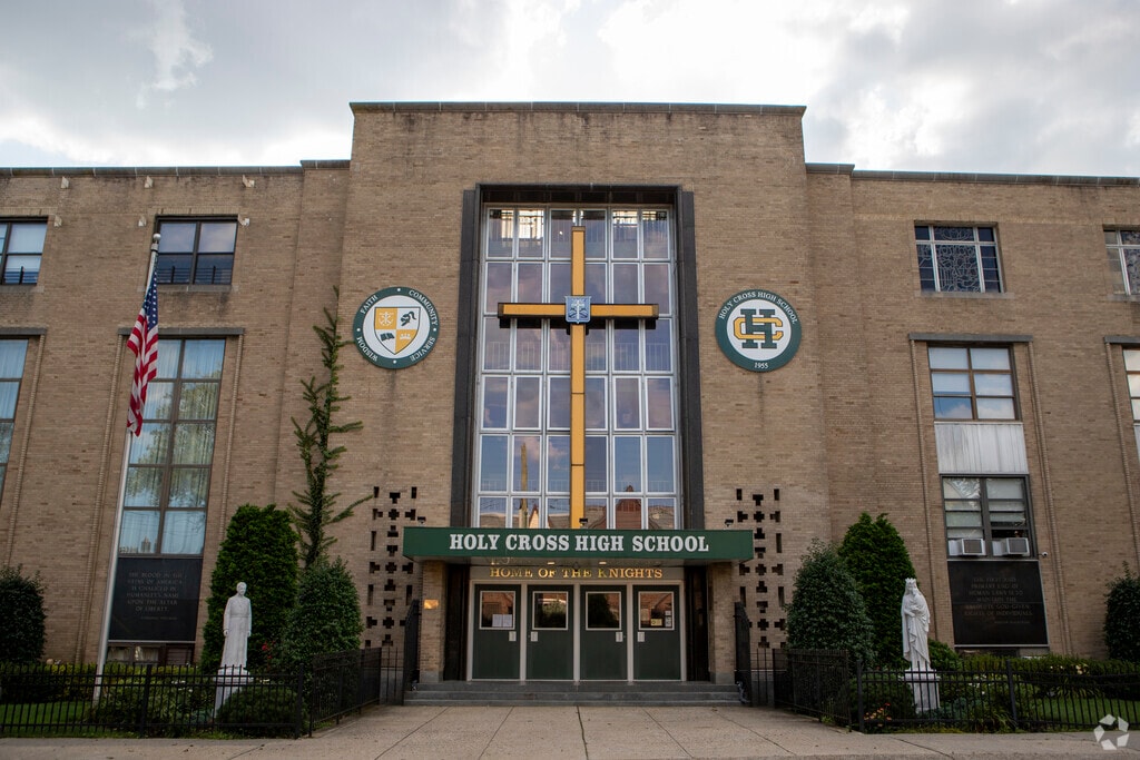 Holy Cross High School is a Catholic college prep in Bowne Park.
